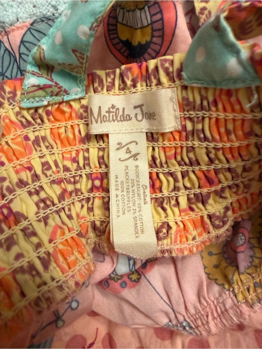 Matilda Jane Pink & Mint Floral Tiered Dress